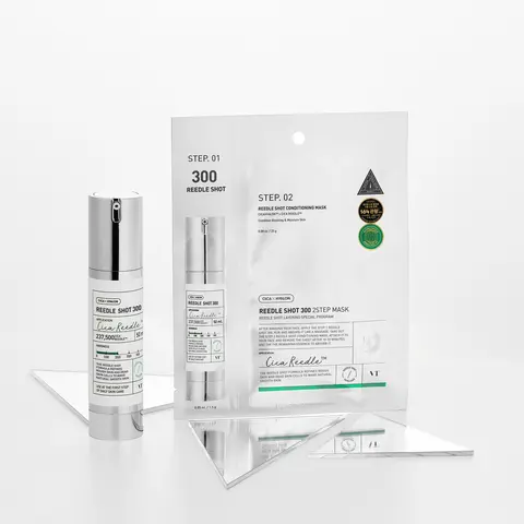 [Official VT Cosmetics Partner] VT REEDLE SHOT 300 2-STEP MASK(1ea) - Improved absorption, Improved skin texture, Hypoallergenic