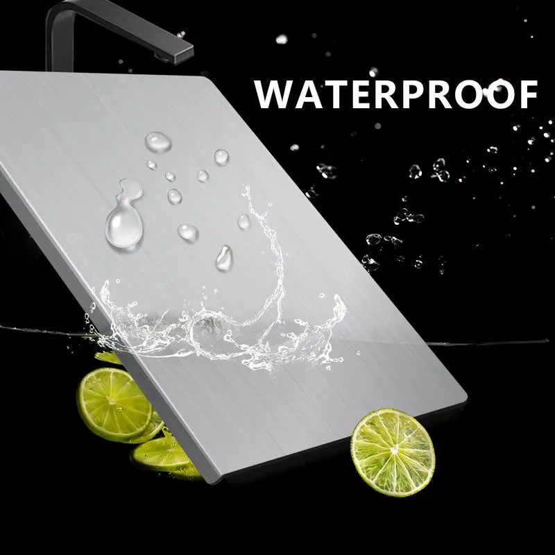 Food Grade Stainless Steel Cutting Board - Large Non-Toxic Metal Kitchen Gadget with Non-Slip, Wear-Resistant, Easy-to-Clean Features for Mom, Ideal for Meat Prep, Holiday Meals #TikTokShopDealsforYouDays