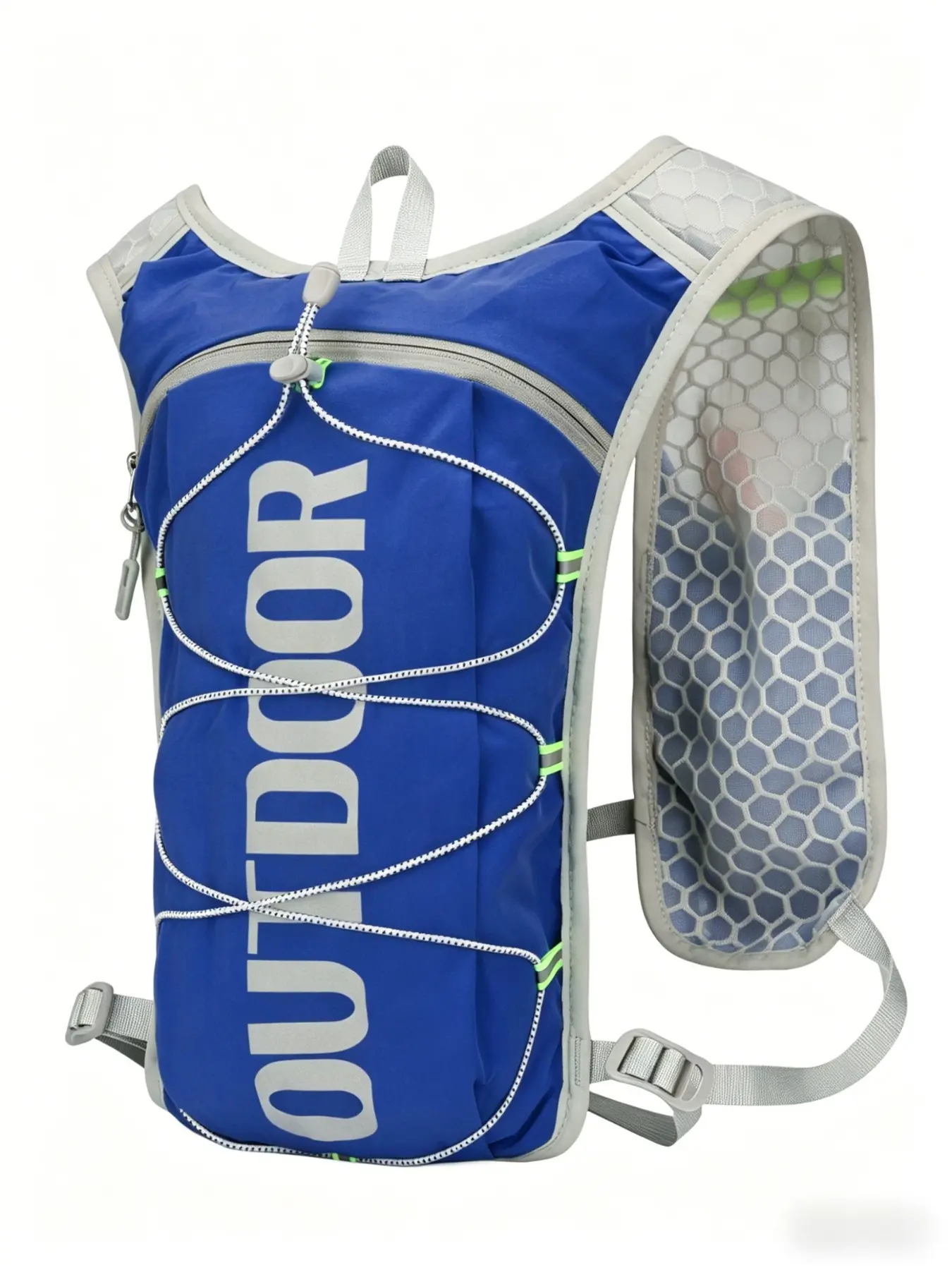 Lightweight Breathable Sport Running Vest with Hydration Pack, Safety Whistle & Phone Pocket, Unisex Outdoor Trail Running Backpack for Hiking/cycling