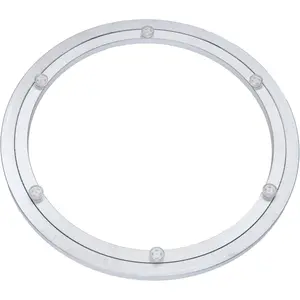 Aluminum Heavy Duty Lazy Susan Rotating Turntable Bearing Swivel Plate Hardware for Dining-Table (14 inch) Tableware Coasters