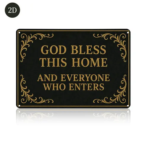 Christian Religious Metal Wall Plaque Sign - 8x12in English Faithful Wall Decor, Home Decoration, Living Room Decor, Decorative Hanging Gift for Indoor Prayer Area, Christmas Wishlist by Sohochic