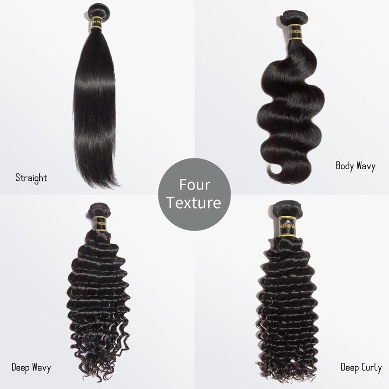 [Ashine] 30 Inches Luxury Brazilian Virgin Bundles 100% Human Hair Straight Body Wave Deep Curly Wigs Tangle-free Re-wearable 10A Grade Salon Quality