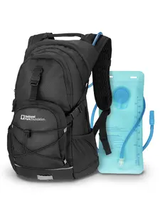 National Park Foundation 18L Hydration Backpack with 2 Liter Hydro Water Bladder Bag, Lightweight Daypack for Cycling, Hiking, Running, Climbing, for Men Women Kids