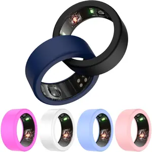 [6 Pcs]Protective Ring Cover for ULTRAHUMAN Ring AIR,Elastic  Ring Case for ULTRAHUMAN  Ring Working Out, Ring Case Cover Compatible ULTRAHUMAN Ring Size 6 7 8 9 10 11 12 13 14