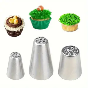 1pc Grass Icing Nozzles Set, Cake Decorating Tips Piping Nozzles, Pastry DIY Baking Tools