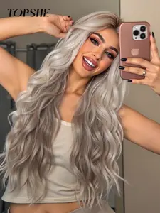 30 Inch Long Curly Wigs for Women, Gorgeous Fluffy Wigs without Bangs, Synthetic Lace Front Wigs for Party, Daily Use, Glueless Curly Wig