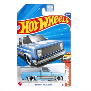 Hot Wheels '83 Chevy Silverado 167/250 Blue Die-Cast Car Model 9/10 Series Collectible Toy for Kids 3+