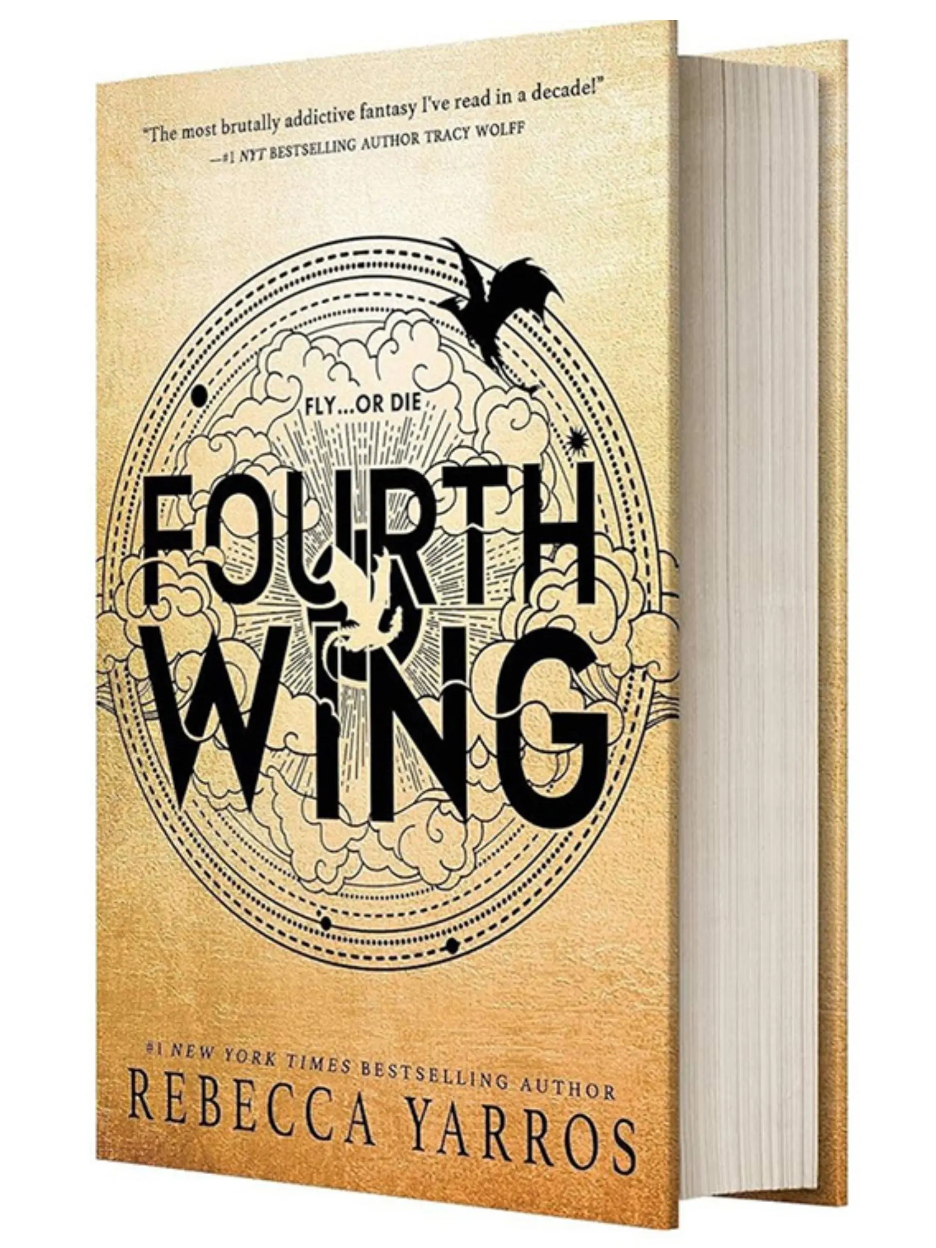 Fourth Wing Rebecca Yarros Empyrean Book 1 Spicy Romantasy Dragon Riders Enemies to Lovers Fantasy Romance Paperback Book
