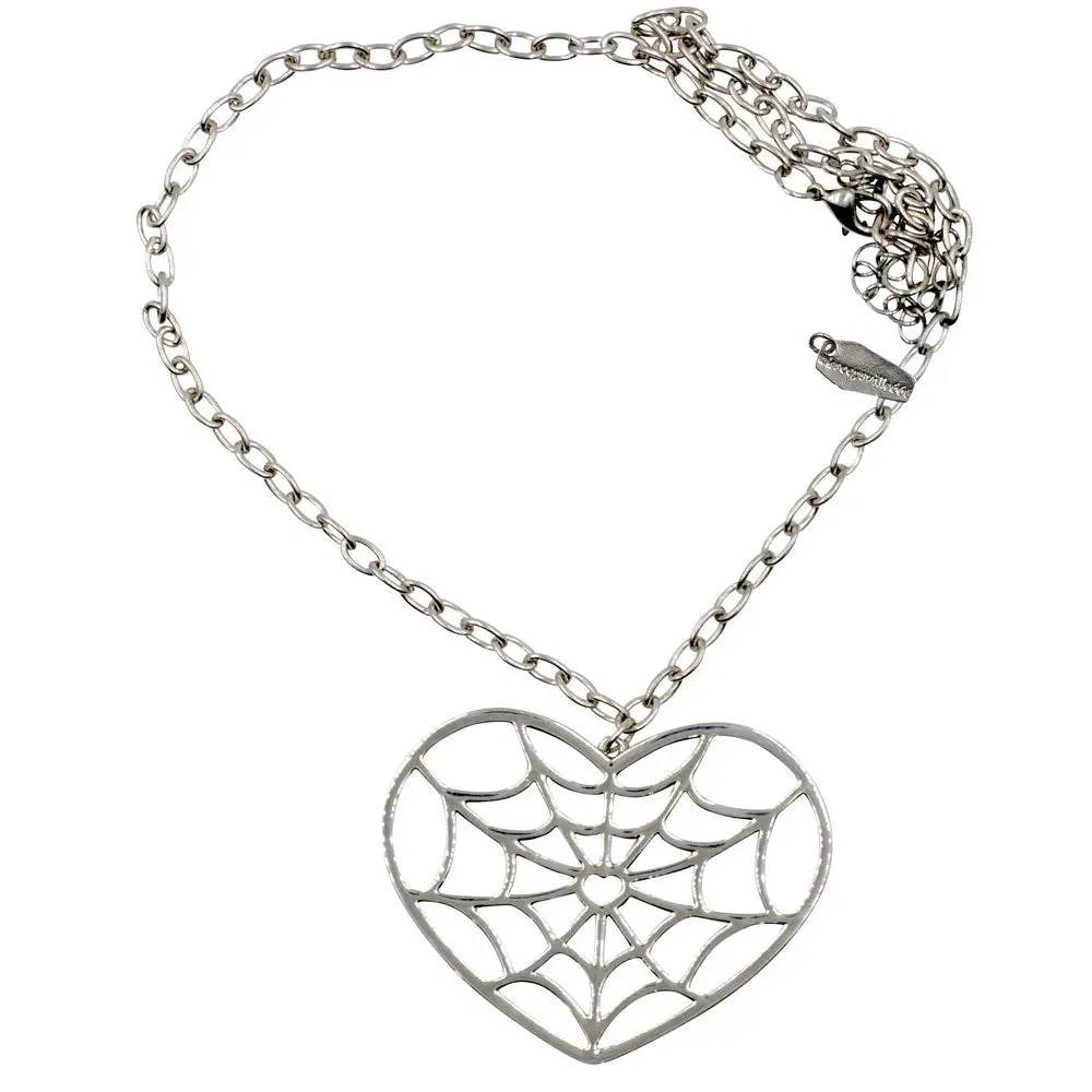 Web Heart Necklace Jewelry