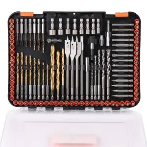 Ultimate Drill Bit Set - 246 PCS Comprehensive Premium Quality Drill Bits Kit for Wood Metal Cement Drilling & Screw Driving, Full Combo Kit Assorted in Organized Carrying Case, Reinforced Packaging