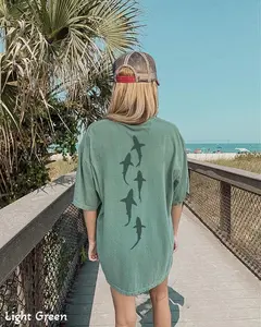 Shark Comfort Colors Shirt, Marine Biologist Shirt, Respect The Locals Shark Graphic Tees, Gift For Surfer Nature Tops Surfer Men