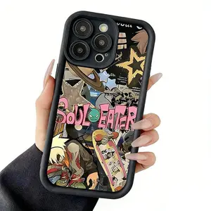 S0ul Eater Anime Phone Case,for iPhone 11-17,XS/S series,for Samsung S /A Series,Shockproof Silicone Lightweight Anti-Scratch Cover,Protecitved Cover,cellphone cover,smartphone case,gift for fans