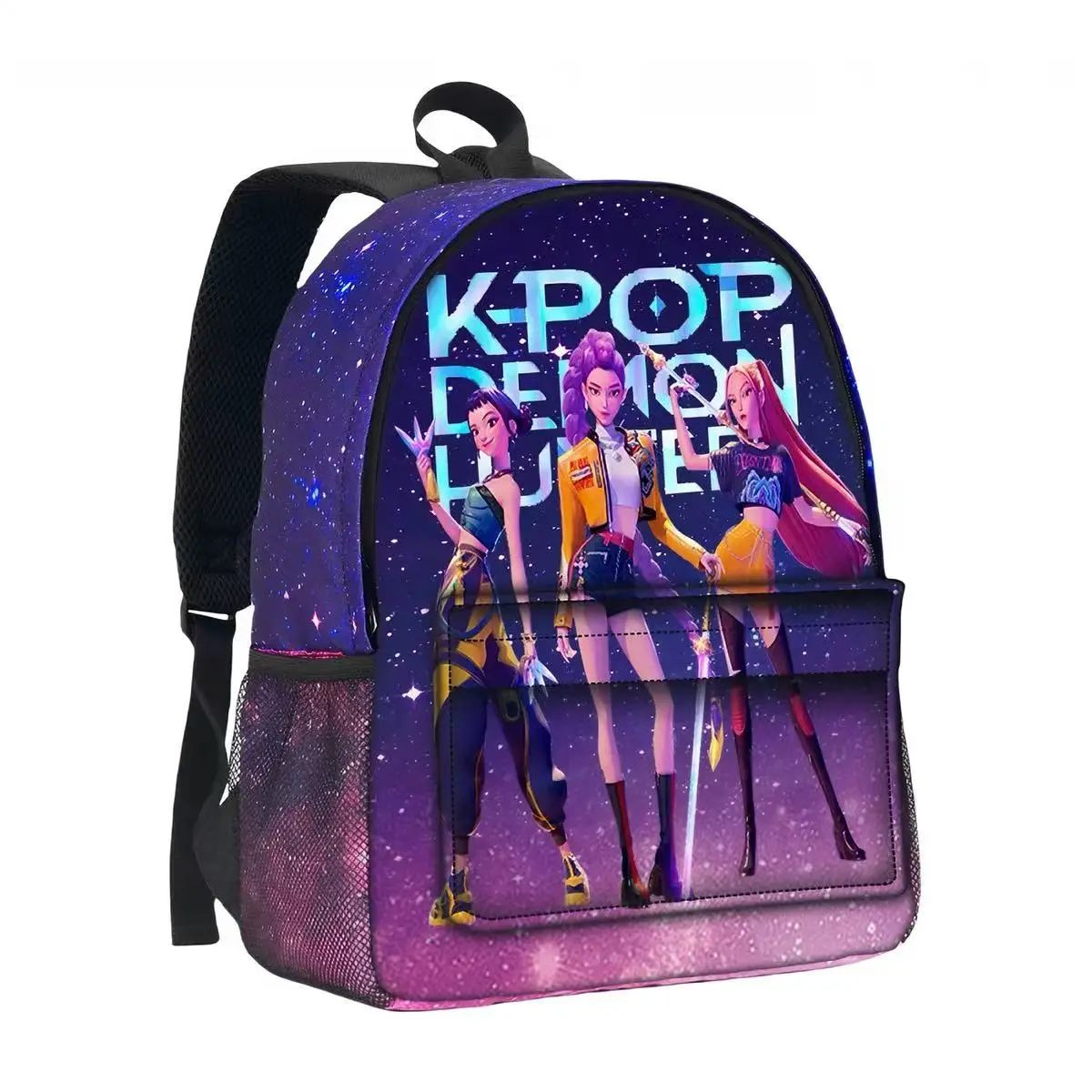 New Huntrix K-pop 3D Starry Sky Backpack – "Huntrix" Girl Group Style – Large-Capacity Bag for Elementary and Middle School Students