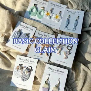 YOU CLAIM LIVE: Basic collection dangle polymerclay earrings hypoallergenic stainless steel sensitive skin safe lightweight