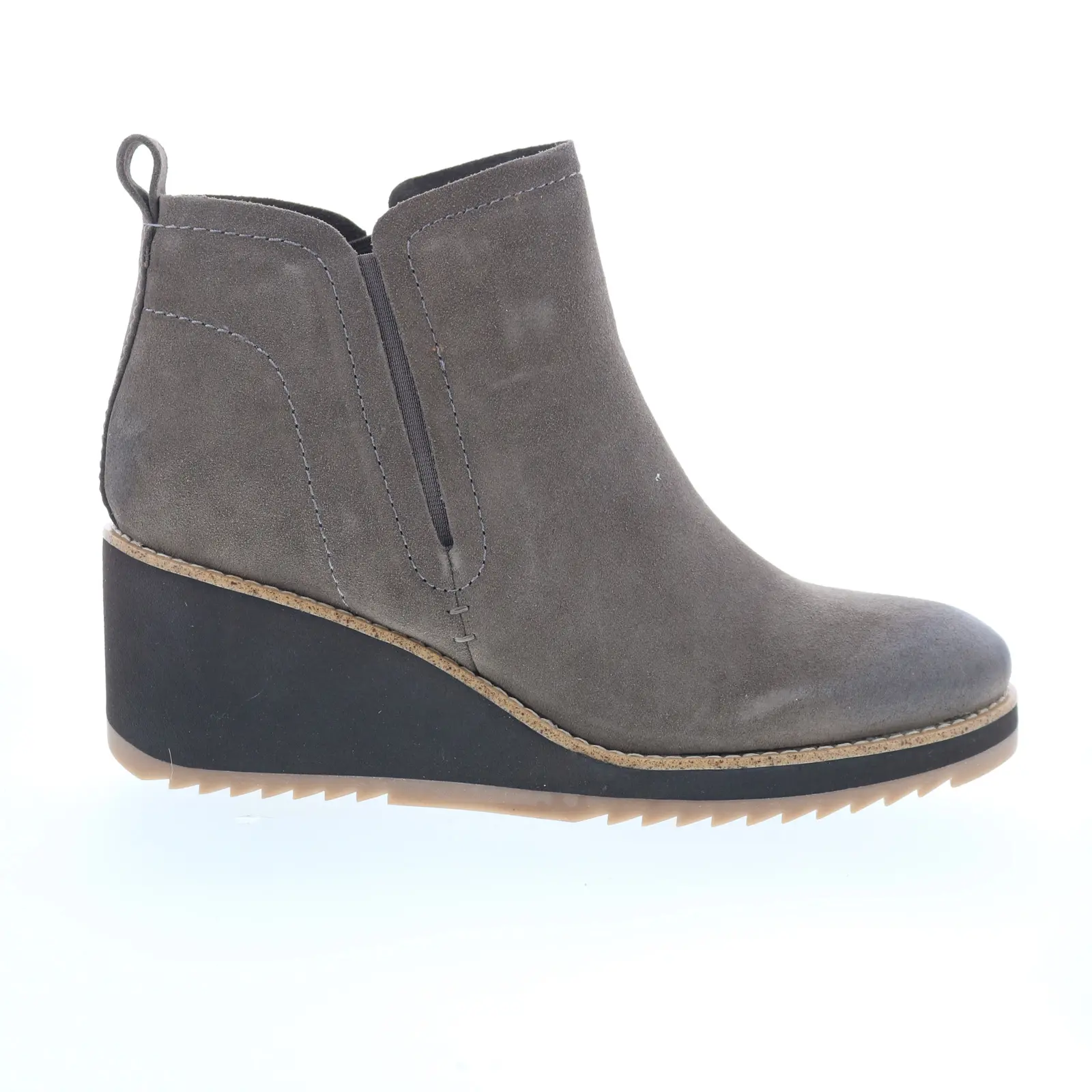 Sofft Emeree SF00490 Womens Gray Suede Slip On Ankle & Booties Boots