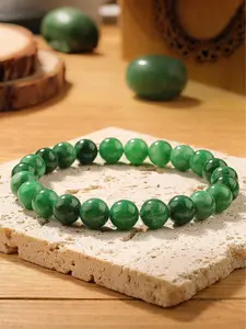 Natural Crystal Jade Beaded Bracelet, Exquisite High Quality Premium Bracelet, Resists Negative Emotions, Boosts Confidence, Brings Hope, Gift for Friends, All Seasons