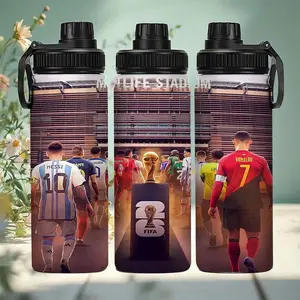 1pc 20oz Dual King Duel Insulated Cup Messi Argentina 10 Ronaldo Portugal 7, Double Wall Thermal, Leak-Proof Lid, Reusable, All Seasons