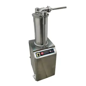 Yokoma 15L Stainless Steel Hydraulic Automatic Sausage Filling Machine 3 Filling Funnels  Electric 110V 60HZ 750W,production capacity 300kg/h