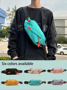 men's casual sporty sling bag, large capacity street student shoulder bag, trendy versatile chest bag for daily life