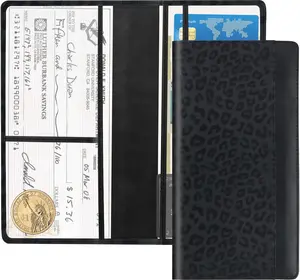 Car Registration and Insurance Holder with Magnetic Design,Leopard Print Registration and Insurance Card Holder Fits ID Cards Driver's License,PU Leather Car Document Holders