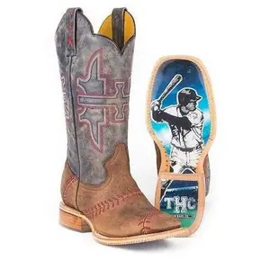 Men's Tin Haul Slugger Boots With Field Of Dreams Sole Handmade Tan