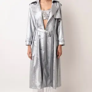 Marissa Metallic Trench Coat