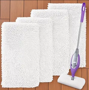 Steam Mop Pads Compatible with Shark 4 Pack Reusable Microfiber Machine Washable Heads For Deep Cleaning Pocket Mop S3500, S3501, S3601, Tile Floors & Kitchen dealsforyoudays