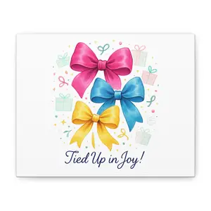 Tied Up in Joy bows Canvas