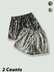 Women's Camo Print Shorts, Casual Comfy Breathable Shorts for Daily Wear, Ladies Bottoms for Summer, Camo Shorts Set