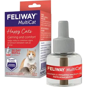 3pk FELIWAY Multi Cat Calming Diffuser Refills for Cats, 30 Day Refill EXP 2027
