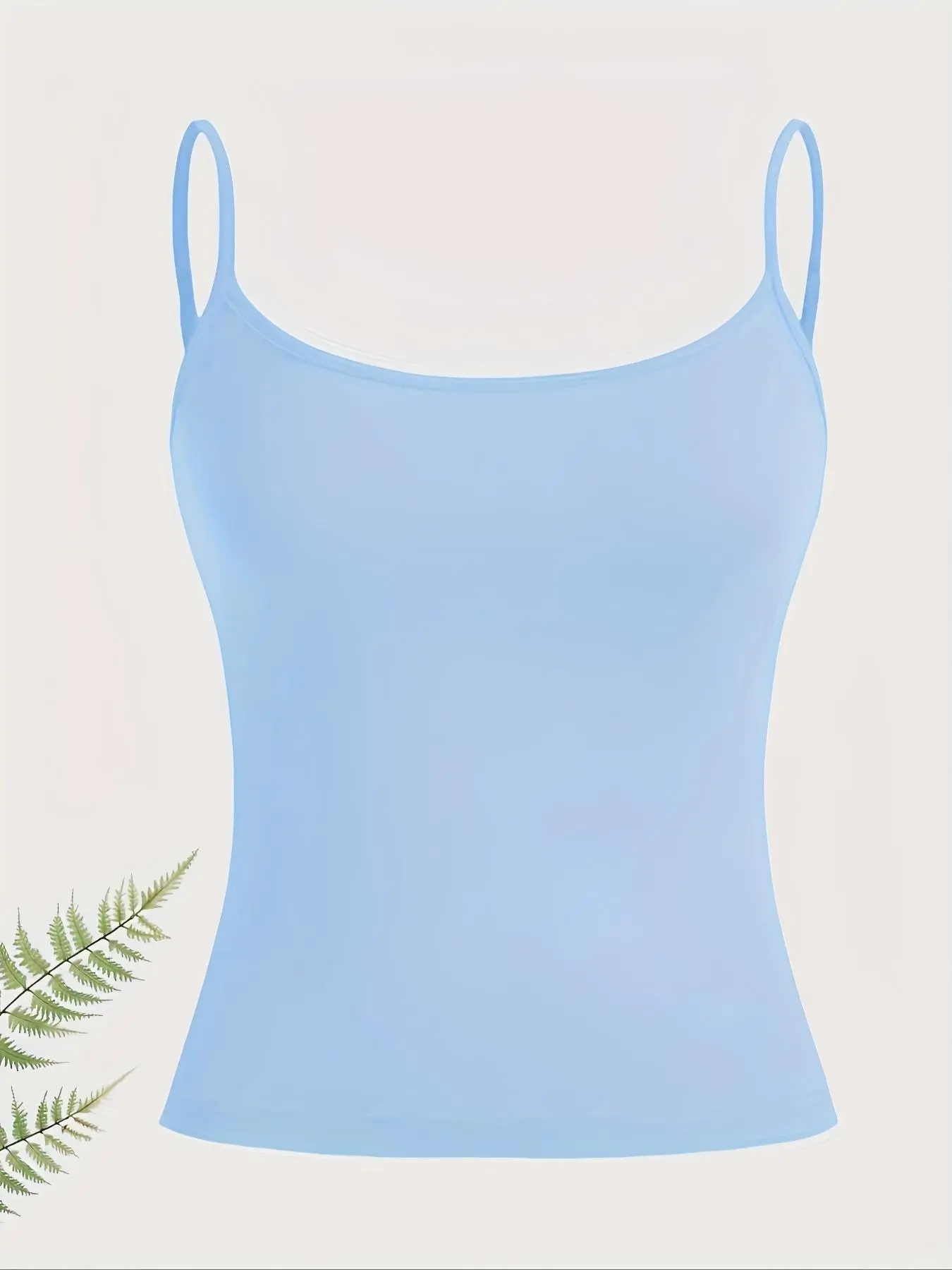 Women's Plain Adjustable Strap Spaghetti Strap Sleeveless Cami Top, Camisole Tank Top, Sleeveless Top, Casual Minimalist Basic Top for Daily Wear, Casual Fashion Sleeveless, Womenswear