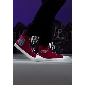 Beetlejuice Recently Deceased Maroon Unisex Sneakers