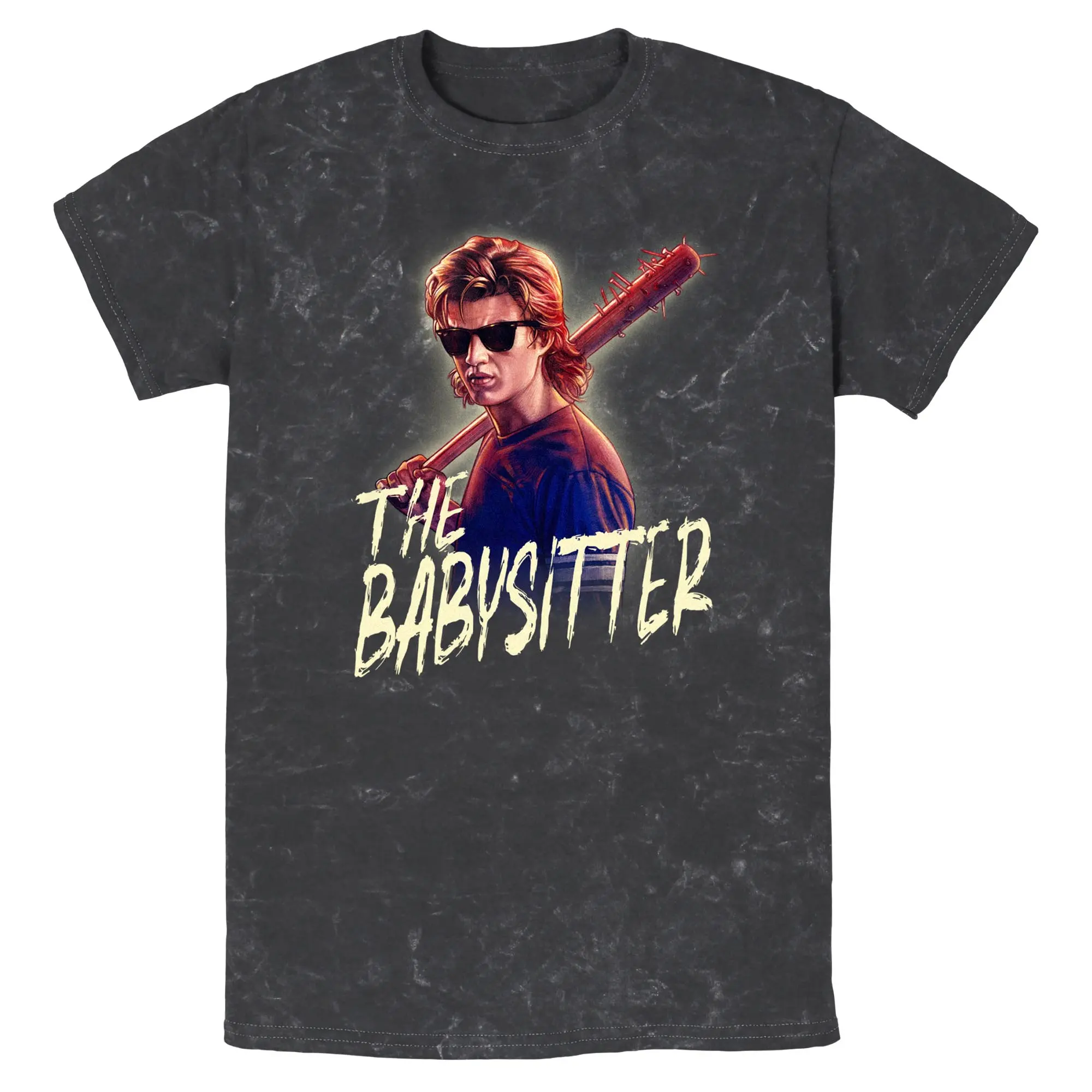 Stranger Things Steve The Babysitter Portrait Mens T Shirt