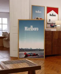 [Sale Up To 50%] F1 Marlboro Poster, Marlboro, Ayrton Senna, Senna Poster, F1 Wall Art