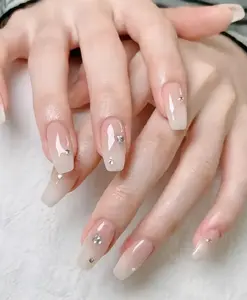 Jenna(5677)gc.20sets handmade press-on nails selectables size and length random style！