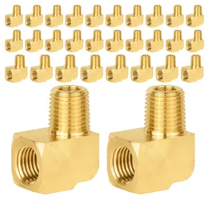 30 Pcs Extruded 1/4" MNPT X FNPT Elbow