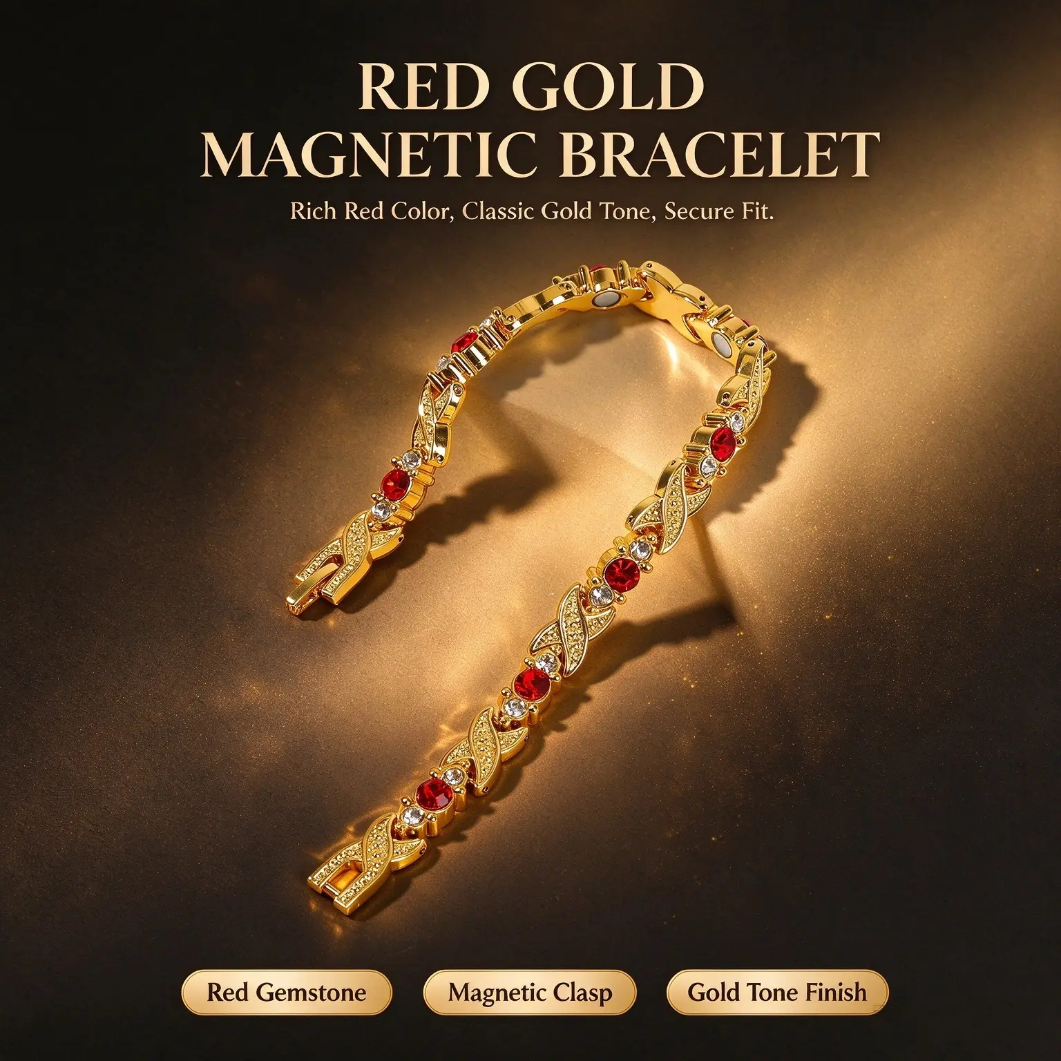 pure copper ankle bracelet Women's Pure Copper Magnetic Bracelet | 3500 Gauss Magnets & Crystal Accents copper jewelry bracelet  bra bracelet  power balance bracelets adjustable copper bracelet  adjustable copper bracelet mothers day gift ideas
