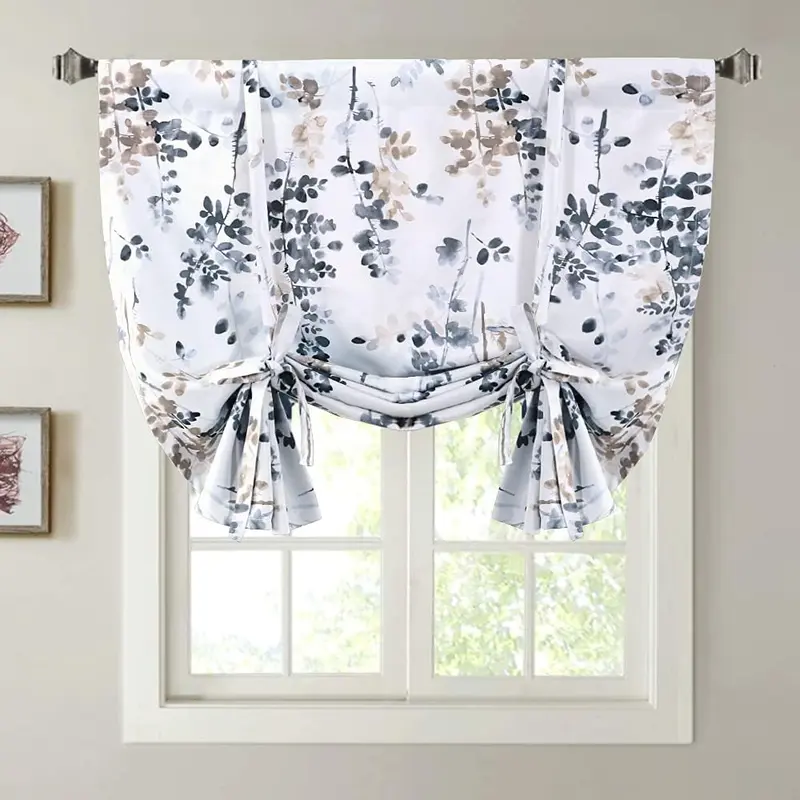 H.VERSAILTEX Blackout Tie-Up Home Decoration Curtain - Thermal Insulated Balloon Rod Pocket Panel, 95% Sun Block, Room Decor Curtain for Bedroom, Kitchen/Dining, Modern Household Textile Window Hanging