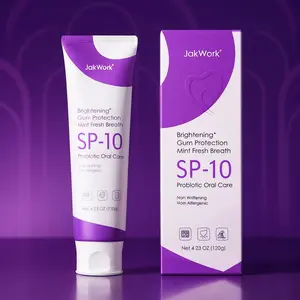 SP-10 Probiotics Teeth Whitening,Purple Toothpaste,Whitens Teeth,Deep Cleaning Care,Strengthens Tooth Enamel,Protects Against Cavities healthy toothpaste pasta dental oral health natural oral