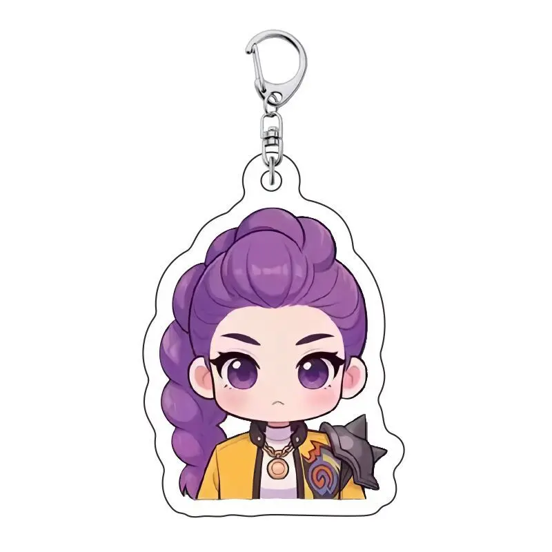 Product Introduction of K-pop Demon Hunters Q-Style Cartoon Pendant Keychain Bag Charm New Q-style Material Versatile Decoration for K-pop Fans 7
