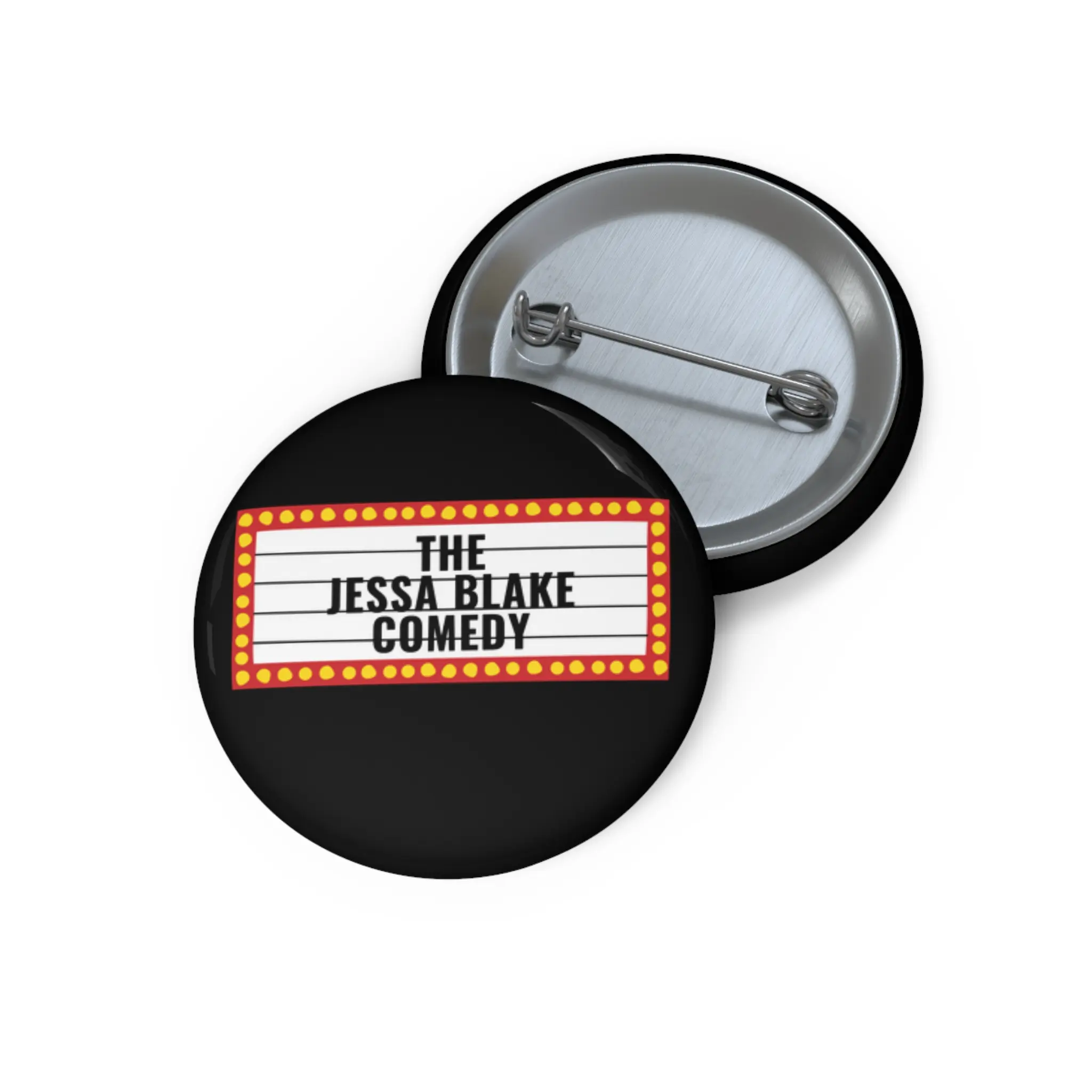 Custom Comedy Pin Buttons, Funny Pins for Events, Gift for Comedians, Personalized Buttons for Parties, Unique Accessory for Fans