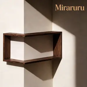 Miraruru Smart Corner Shelf For Diy with Light - Display Rack ,  Floating Wall Shelf for Collectibles & Decor  organizer storage Wall-Mounted  home organization shelf decorative open space fashion toy wooden cheap tier organizer stand figurine