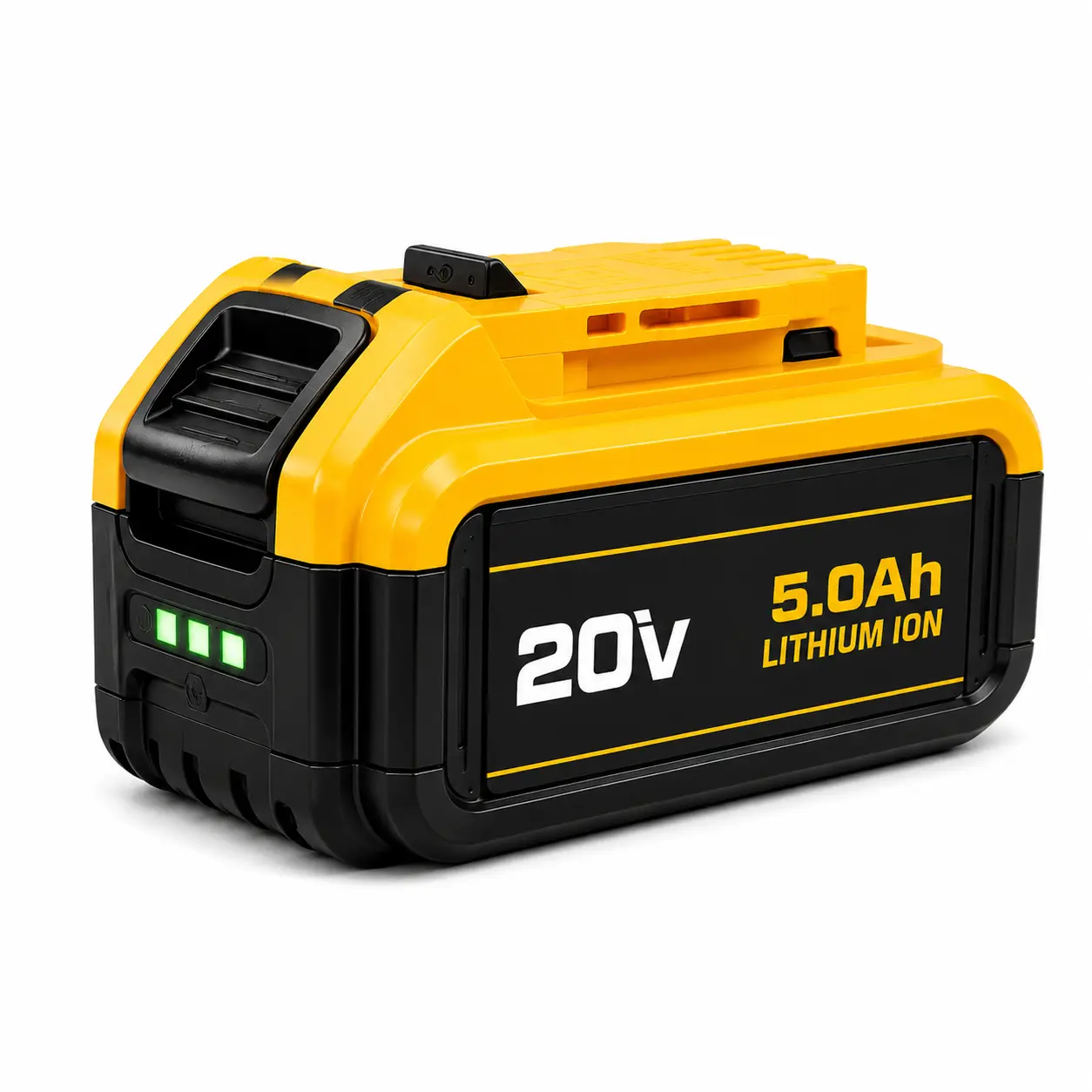 20V 5.0Ah Lithium Ion Battery Pack, Rechargeable Replacement Battery for Cordless Power Tools with LED Indicator