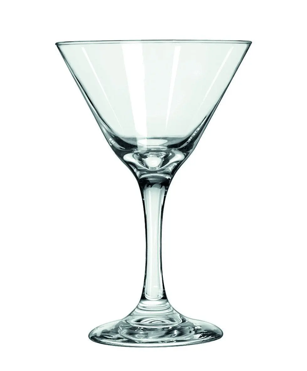 Libbey Embassy Transparent Smooth-Walled Glasses - 6-Piece Kitchen Drinkware Set, Transparent Glass Glasses