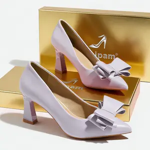 Xovipam Elegant Classy Pointed Toe Pumps Block High Heels Brunch Evening Date OL Plus Size