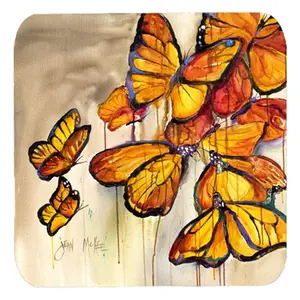 Carolines Treasures  Butterflies Foam Coasters- Set Of 4