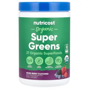 Nutricost Organic Super Greens, Mixed Berry, 11.8 oz (330 g)