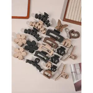 Vintage Style Hair Claws, Casual and Versatile Hair Accessories for Women, Minimalist Headwear Suitable for Thick Hair, Flower, Super Cute Clips