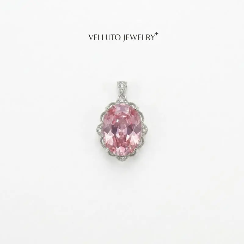 5A CZ High Carbon Diamond 4.6CT VVS1 Clarity - Elegant - Surprise Gift - 5A CZ High Carbon Diamond Necklace & Pendant