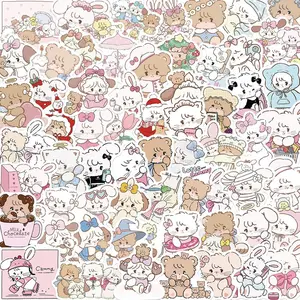 Cute Cartoon Girl Pattern Sticker, 60pcs/set Self Adhesive Decorative Stickers, DIY Decals for Water Bottle, Laptop, Phone Case, Scrapbooking, Journal Making